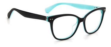 Premium Women Kate Spade Model Eyeglasses: Adrie - Black & Blue(2)- SpecSMART Eye Clinic (Diagonal View)